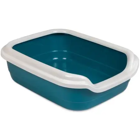 Туалет для котів Природа Comfort M, 41х30х13,5 см, синій