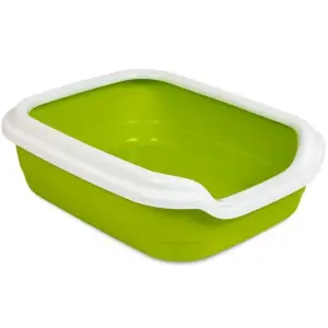 Туалет для котів Природа Comfort M, 41x30x13,5 см, салатовий
