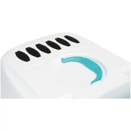 Туалет закритий для котів Trixie Vico Easy CLEAN 40х40х56 см аквамарин/білий (40345)