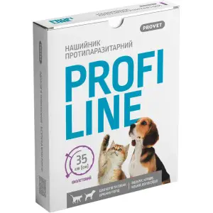 Нашийник протипаразитарний Profiline для котів та собак дрібних порід 35 см фіолетовий