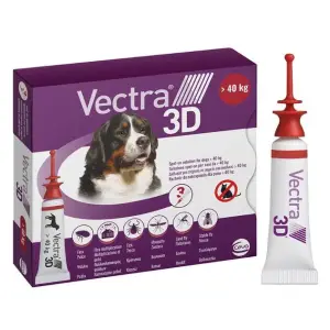 Ceva Вектра 3D краплі на холку для собак від 40 до 65 кг (від зовнішніх паразитів) 3 піпетки