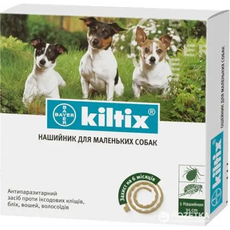 Нашийник Кілтікс від бліх і кліщів для маленьких собак 35 см