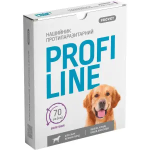Нашийник протипаразитарний Profiline для собак великих порід 70 см фіолетовий