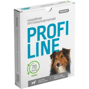 Нашийник протипаразитарний Profiline для собак великих порід 70 см зелений