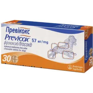Протизапальний нестероїдний препарат Превікокс S 30 таблеток 57 мг