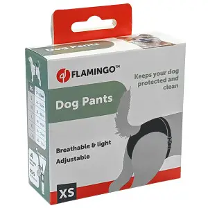 Flamingo Dog Pants Sasha ФЛАМІНГО САША гігієнічні труси для собак , XS 25,5х10,5х2 см, Чорний