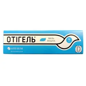 Отігель Мазь вушна для собак та котів 15 г