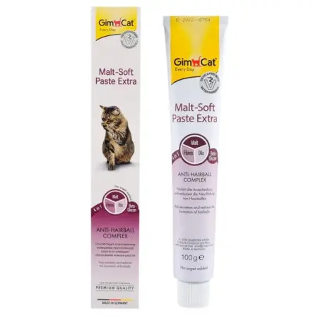 Malt-soft Gimcat Extra Паста для виведення шерсті та поліпшення моторики шлунка, 100 г