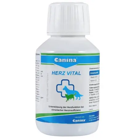 Вітаміни Canina Herz-Vital для собак та котів, підтримка серця, 100 мл