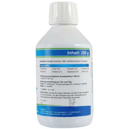 Вітаміни Canina Herz-Vital для собак та котів, підтримка серця, 250 мл