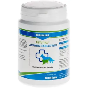 Вітаміни Canina Petvital Arthro-Tabl. для собак та котів, для проблемних суглобів, 180 г (180 табл)