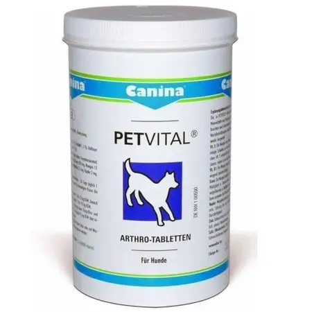 Вітаміни Canina Petvital Arthro-Tabl. для собак та котів, для проблемних суглобів, 60 г (60 табл)