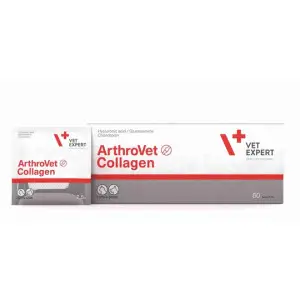 Харчова добавка для собак та котів Vet Expert ArthroVet Collagen для підтримання здоров’я функції хрящів і суглобів у котів і собак 60 шт