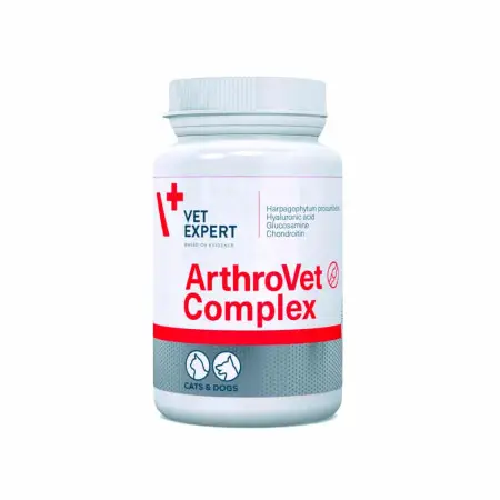 Вітаміни Vet Expert ArthroVet Complex для підтримання здоров’я функції хрящів і суглобів у котів і собак, 90 таб.