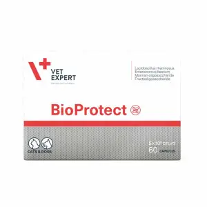 Вітаміни Vet Expert BioProtect для котів і собак із порушеною шлунково-кишковою мікрофлорою, 60 капс.