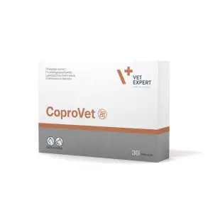 Вітаміни Vet Expert CoproVet для котів і собак для ефективного вирішення проблеми копрофагії (поїдання калу), 30 кап.