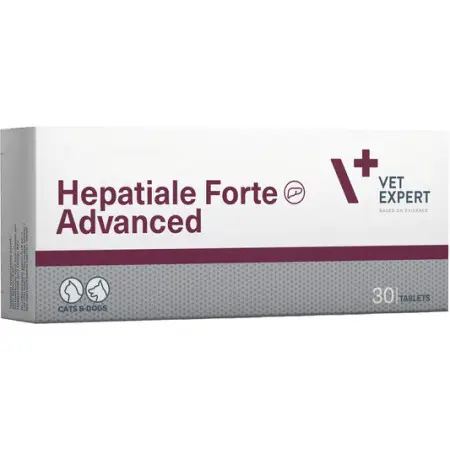 Харчова добавка Vet Expert Hepatiale Forte Advanced для підтримання та захисту функцій печінки у котів і собак, 30 таб. New