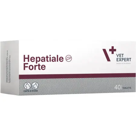 Харчова добавка Vet Expert Hepatiale Forte для підтримання та захисту функцій печінки у котів і собак, 40 таб.