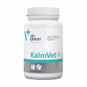 Вітаміни Vet Expert KalmVet, що зменшує симптоми стресу у котів і собак, 60 капс.