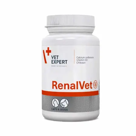 Вітаміни Vet Expert RenalVet для підтримання функції нирок у котів і собак, 60 капс.