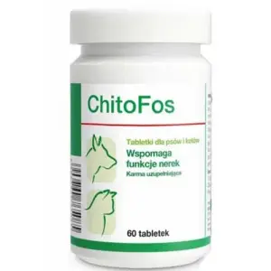 Вітаміни Dolfos ChitoFos для підтримки функції нирок для собак і котів, 60 табл., 60 г