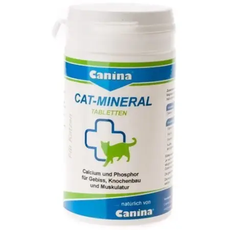 Вітаміни Canina Cat-Mineral Tabs для котів, полівітамінний комплекс, 150 г (300 табл)