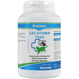 Вітаміни Canina Cat-Vitamin Tabs для котів, вітамінний комплекс, 125 г (250 табл)