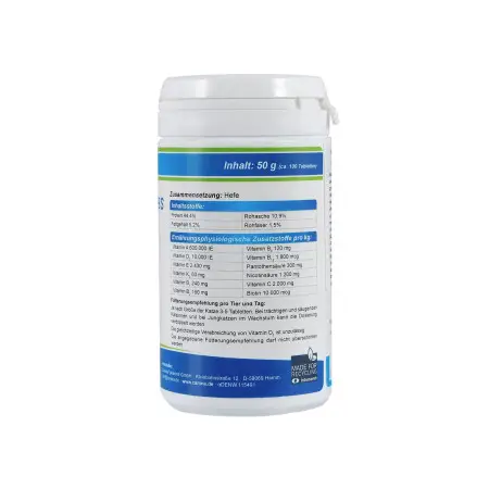 Вітаміни Canina Cat-Vitamin Tabs для котів, вітамінний комплекс, 50 г (100 табл)