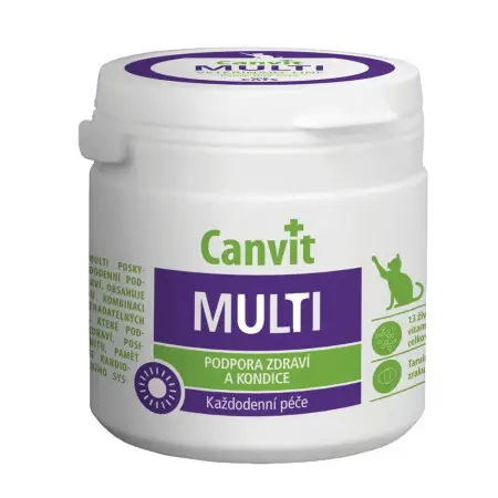 Вітамінно-мінеральний комплекс Canvit Multi для котів таблетки 100 шт (can50742)