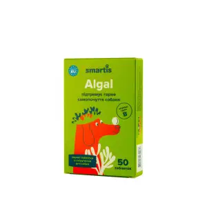 Вітаміни Smartis Algal зі спіруліною для собак, 50 таб.