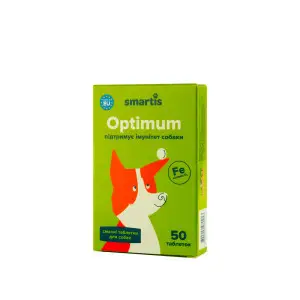Вітаміни Smartis Optimum із залізом для собак, 50 таб.