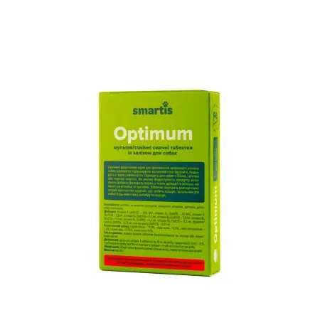 Вітаміни Smartis Optimum із залізом для собак, 50 таб.