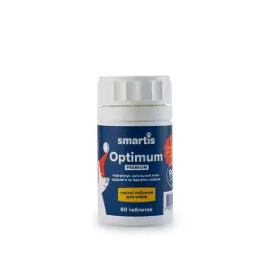 Вітаміни Smartis Optimum Premium із залізом для собак, 60 таб.
