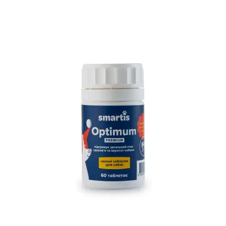 Вітаміни Smartis Optimum Premium із залізом для собак, 60 таб.