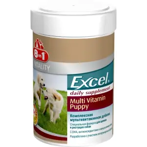 Вітаміни 8in1 Excel «Multi Vitamin Puppy» для цуценят та молодих собак, 100 шт (мультивітамін)