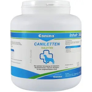 Вітаміни Canina Caniletten комплекс для дорослих собак, 2000 г (1000 табл)