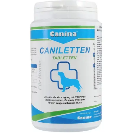 Вітаміни Canina Caniletten комплекс для дорослих собак, 300 г (150 табл)