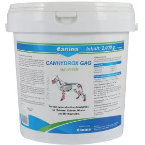 Вітаміни Canina Canhydrox GAG для собак, при проблемах з суглобами та м'язами, 2 кг (1200 таб)