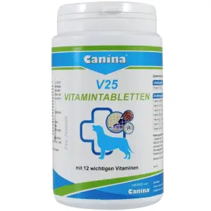 Вітаміни Canina V25 Vitamintabletten для собак, полівітамінний комплекс, 200 г (60 табл)