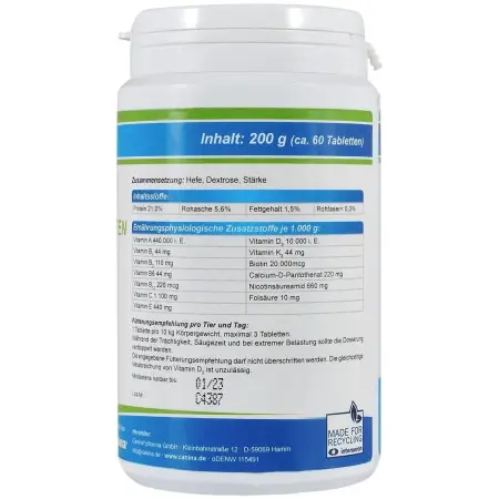 Вітаміни Canina V25 Vitamintabletten для собак, полівітамінний комплекс, 200 г (60 табл)