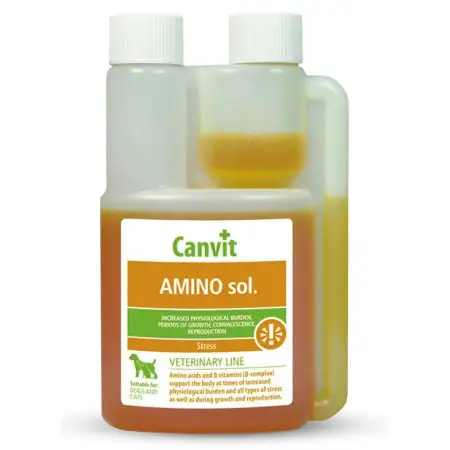 Комплексна вітамінна добавка для тварин Canvit Amino Sol 250 мл (b57100)