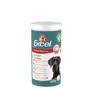 Вітаміни 8in1 Excel Calcium для цуценят та дорослих собак, для зубів та кісток, кальцій, 1700 шт