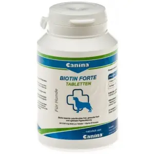 Вітаміни Canina Biotin Forte Tabletten для собак, інтенсивний курс для шерсті, 100 г (30 табл)