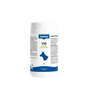 Вітаміни Canina V25 Vitamintabletten для собак, полівітамінний комплекс, 700 г (210 табл)