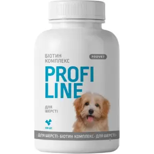 Вітаміни ProVET Profiline для собак Біотин комплекс для шерсті 100 табл.
