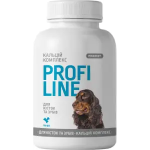 Вітаміни ProVET Profiline для собак Кальцій комплекс для кісток і зубів 100 табл.