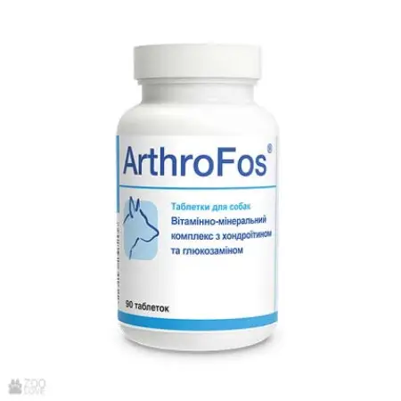 Вітаміни Dolfos ArthroFos для правильного функціонування суглобів для собак, 90 табл.