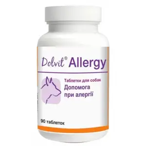 Вітаміни Dolvit Allergy Таблетки при алергії у собак, 90 таблеток