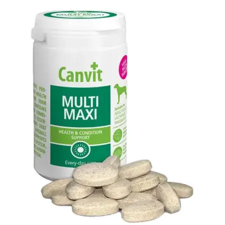 Вітамінно-мінеральні добавки Canvit Multi Maxi для собак 230 г (can53375)