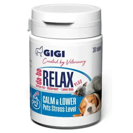 Вітамінно-мінеральний комплекс GiGi da-ba RELAX plus для заспокійливої та протистресової дії 1 таблетка на 10 кг 30 табл.